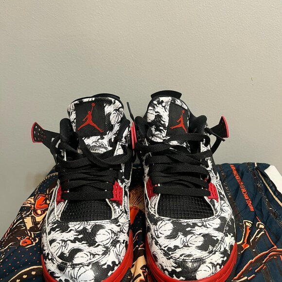 Jordan 4 "Tattoos"  sz 1 - Picture 2 of 6